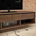 thumbnail image 3 of Nexera Sequence 60 inch TV Stand, Walnut and White, 3 of 5