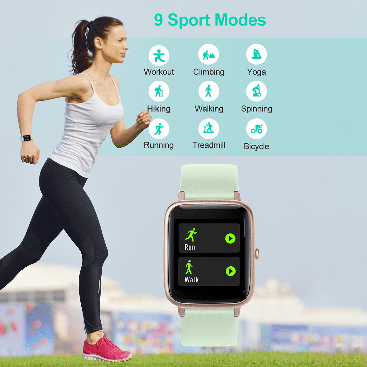 Willful Smart Watch for Women Men with Heart Rate Monitor IP68 Waterproof,  Fitness Tracker Watches Compatible with iPhone and Android Phones Violet