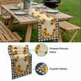 thumbnail image 5 of Sunflowers Table Runner - 108 Inch Long, Kitchen Dining Table Runner Dresser Scarves, Summer Country Botanical Yellow Flowers Plaid Farmhouse Decor for Coffee Tables Wedding Party Banquet, 5 of 8