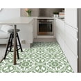 thumbnail image 4 of DEWOO 10PCS 12" x 12" Peel and Stick Floor Tiles, Vintage Floral Removable Self Adhesive Vinyl Flooring Stickers, Renter Friendly DIY Tile for Kitchen Entryway Bathroom Living Room, 4 of 5