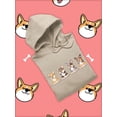 thumbnail image 3 of Corgi Puppies Banner Hoodie Women -Image by Shutterstock, Female x-Large, 3 of 4