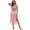 Pink, variant on Kukuzhu Women Swimsuit Coverups Crochet Floral Long Fringe Hem Beach Swimsuit Bikini Tassel Slip Dress Cover Up Pool Swimwear