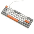 thumbnail image 4 of EGNMCR Clavier Gaming Clavier Gaming Ordinateur de Bureau Clavier Gaming 68 Touches Clavier Mécanique Type-C Filaire RVB LED Rétroéclairé Bleu Clavier Méca Gaming Clavier Filaire, 4 of 6