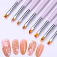 thumbnail image 3 of Juego de pinceles de uñas TRUEGOOD Premium Upgrade con mango de madera, 8 unidades, 3 of 9