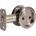 thumbnail image 4 of Round Pocket Door Lock, Passage (Hall/Closet) Latch, 2-3/4" Backset, RCL, Antique Nickel by Stone Harbor Hardware, 4 of 4