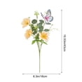 thumbnail image 3 of JeashCHAT 2 Pcs Artificial Flower Bouquet with Butterfly, Silk Floral Arrangements Faux Flowers for Spring Home Decor, Wedding Party Table Centerpiece, 3 of 6