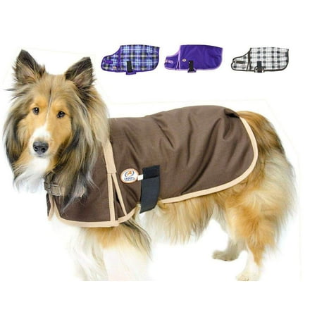 Dog Nylon Raincoat - Derby Originals Horse Tough 1200D Waterproof Ripstop Nylon Heavy Weight Winter Dog Coat Insulated - Multiple Styles & Sizes - Two Year Limited Manufacturers Warranty