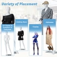 thumbnail image 6 of Female Mannequin Dress Form Display Manikin Torso Stand, Detachable Mannequin Stand Realistic Full Body Mannequin w/Metal Base, White, 6 of 9
