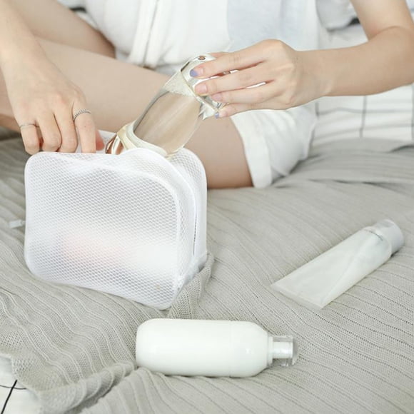 IDEANATEGRATE 1Ud Bolsa Para Almacenaje De Cosméticos Con Malla Y Cierre Impermeable