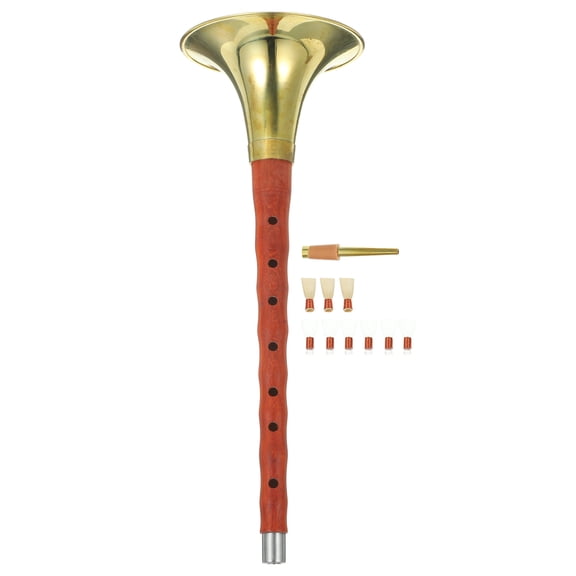 HONMEET Premium Traditional Chinese Musical Instrument Made of Red Sandalwood and Metal - 1 Piece