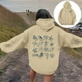 thumbnail image 5 of Wovix Women's Hoodie Rose Letter Print Hooded Pullover with Pocket Sweatshirt Long Sleeve for Daily, 5 of 7