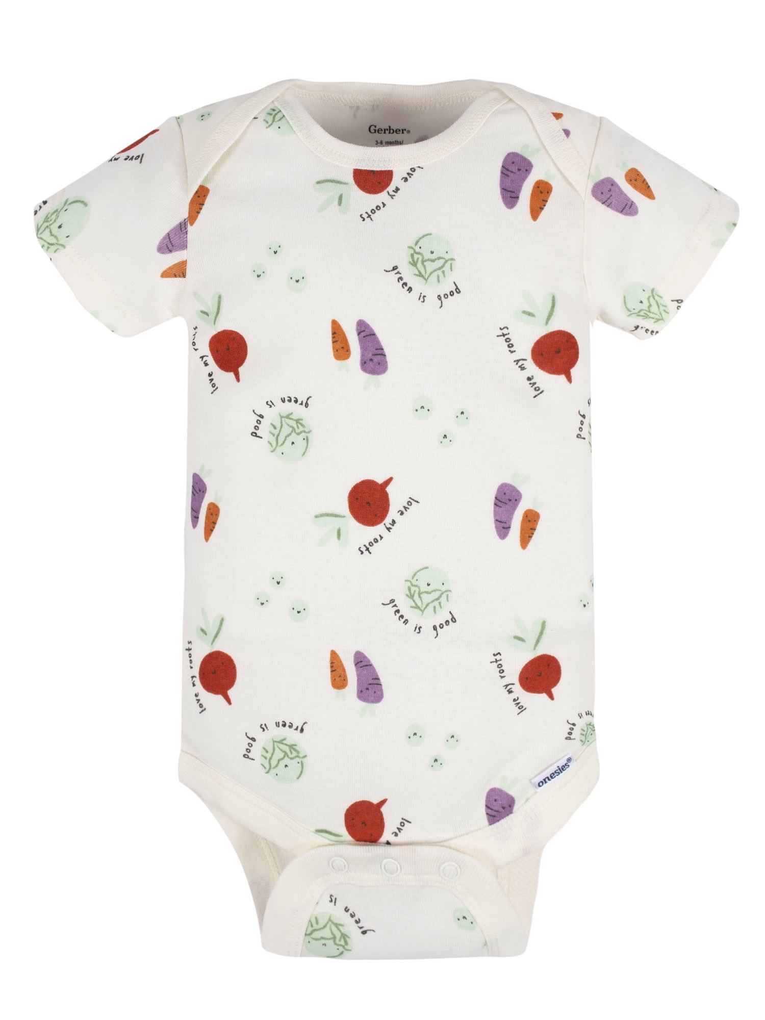 Gerber Baby Boy or Girl Gender Neutral Short Sleeves Onesies Bodysuits, 8-Pack (Newborn - 12 Months)
