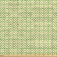 thumbnail image 2 of Abstract Fabric by the Yard Upholstery, Zigzag Stripes Chevron Classic Geometric Horizontal Lines Art Design, Decorative Fabric for DIY and Home Accents, Dark Yellow and White by Ambesonne, 2 of 5