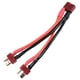 thumbnail image 4 of T Plug Lipo RC Battery Pack Parallel Adapter Connector 1 Female to 2 Male 14AWG Cable, 4 of 4