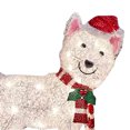 thumbnail image 1 of Adornos de perros brillantes de invierno con sombrero de Navidad LED fiesta al aire libre (C), 1 of 9