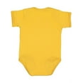 thumbnail image 2 of Rabbit Skins, Baby Soft Fine Jersey Short Sleeve Bodysuit, Mustard, Newborn, 2 of 3