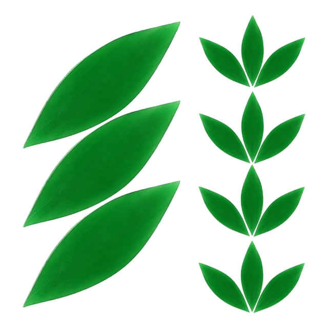 unbranded Piezas De Vidrio Para Manualidades Con Moderno Y Acabado Suave Verde