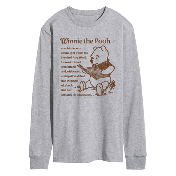 Winnie The Pooh - Pooh Book - Men's Long Sleeve Graphic T-Shirt