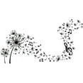 thumbnail image 2 of DIY Dandelion Wall Decal Music Notes Wall Sticker Removable Peel and Stick Waterproof Wall Art Decor Stickers for Kids Baby Classroom Living Room Music Room Bedroom DIY, 2 of 8