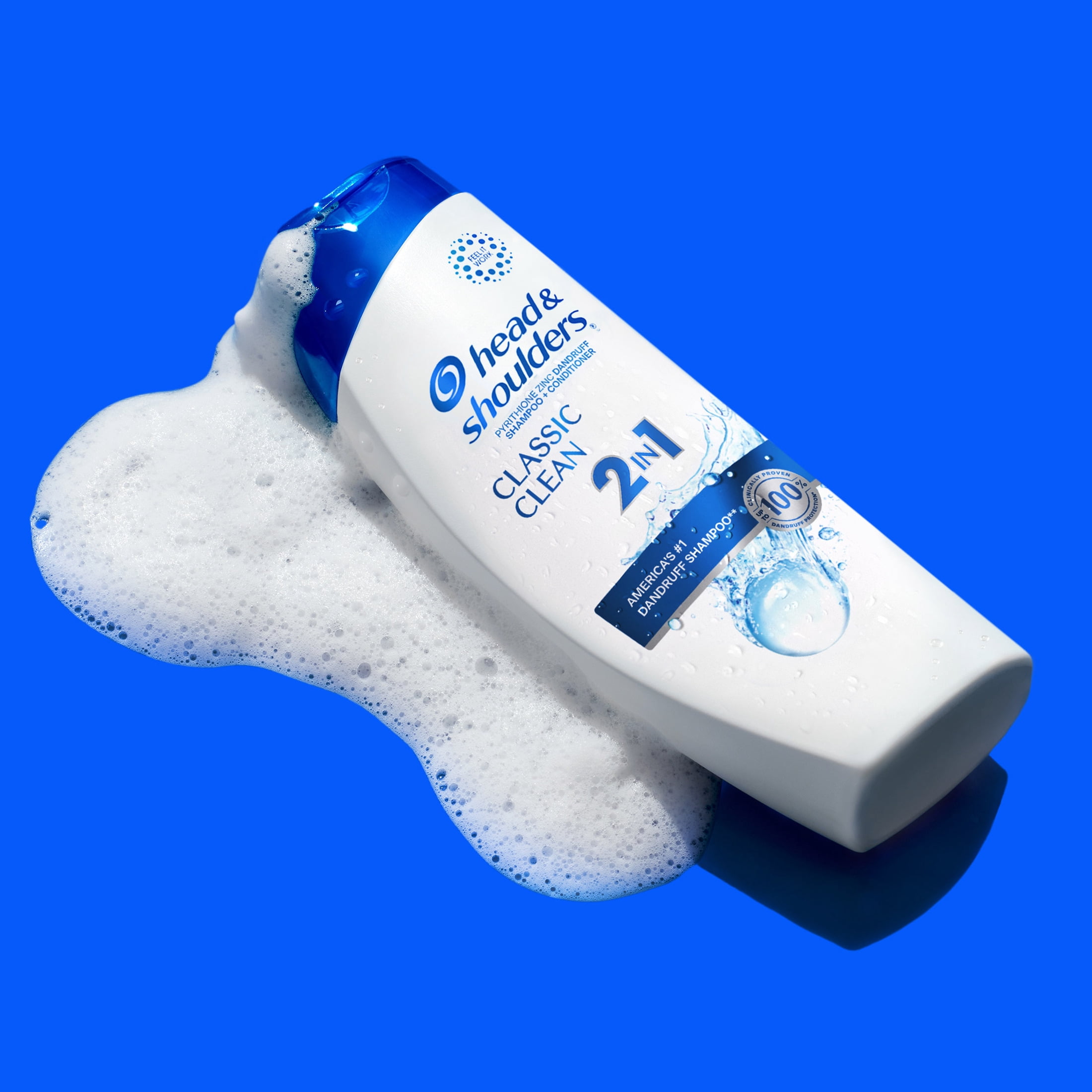 (6 pack) Head and Shoulders 2 in 1 Dandruff Shampoo and Conditioner, Classic Clean, 12.5 fl oz