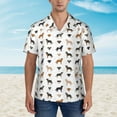 thumbnail image 5 of Uemuo Labrador Retriever Dog Printed Regular Fit Short Sleeve Casual Hawaiian Shirt for Men,Aloha shirt,Tropical shirt,Floral print shirt,Vacation Beach shirt-Small, 5 of 9