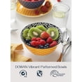 thumbnail image 2 of Mosaian 33 OZ Large Bowl Set of 6 - Ceramic Deep Bowls for Ramen, Pasta, Salad - Vibrant Patterned Porcelain Bowls for Kitchen Decor & Housewarming Gift - Dishwasher & Microwave Safe, 2 of 7