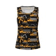 thumbnail image 4 of Haiem Yellow Excavator Workout Tank Tops for Women, Athletic Sports Slim-Fit Tank Tops, Compression Sleeveless Dry Fit Shirts,Athletic Shirt-, 4 of 9