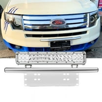 Nilight 14.6" Led Light Bar Mounting Bracket Front License Plate Frame Bracket License Plate Mounting Bracket Holder for off Road Lights Led Work Lamps Lighting Bars,Silver