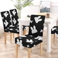 thumbnail image 5 of KXMDXA Hidden White Rabbit with Cross Stretch Chair Cover Protector Seat Slipcover for Dining Room Hotel Wedding Party Set of 6, 5 of 6