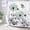 Green, variant on HVEST Vintage Pink Floral Shower Curtain, Pink Butterfly and Watercolor Flower Shower Curtain - Pink and Gray Bathroom Decor, Waterproof Polyester Fabric, Includes 12 Hooks, 72x72 Inches