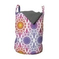 thumbnail image 1 of Tribal Laundry Bag, Pattern of Ogee Inspired Motifs Floral Elements in Gradient Tones, Hamper Basket with Handles Drawstring Closure for Laundromats, 13" x 19", Multicolor, by Ambesonne, 1 of 4