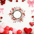 thumbnail image 7 of 14 inch Berry Tulip Wreaths For Front Door Artificial Wreath Decorative Wreath Outdoor Wreath Door Wreath Round Wreath Small Holiday Wreath Spring Wreaths for Front Door, 7 of 7