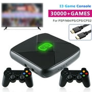 Anvazise i3 Game Console HD-compatible 30000 Massive Games Mini Retro 3D 4K Arcade Game Machine with 2 Wireless Gamepads for PSP/N64/PS/NES UK Plug 64GB