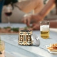 thumbnail image 5 of Yayeee Ashtray with Lid for Cigarette Smokeless Stainless Steel Home Ash Holder, Beige Geometric, 5 of 7