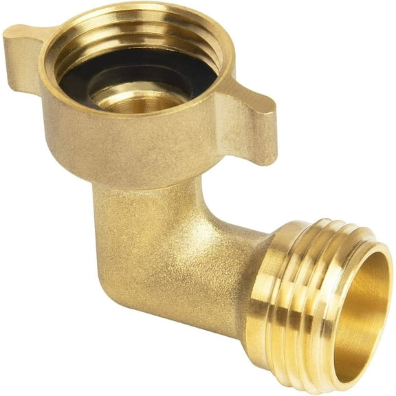 90 Degree Water Hose Elbow for RV with Easy Grip Connector RV Drinking Water Hose Adapter for RV City Water Inlet Connection City Water Hookup for Camper Residential Outdoor