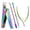 Rainbow, variant on MelodySusie 4pcs Nail Clippers Set with Cuticle Trimmer and Dual-Ended Pusher, Stainless Steel Acrylic Nail Cutter Set