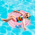 thumbnail image 3 of Baby Pool Seat Bouee, Pink Cartoon Elephants Swimming Rings Inflatable Bouee Bebe Piscine for 6-36 Months Swimming Pool Toys Gift, 3 of 7