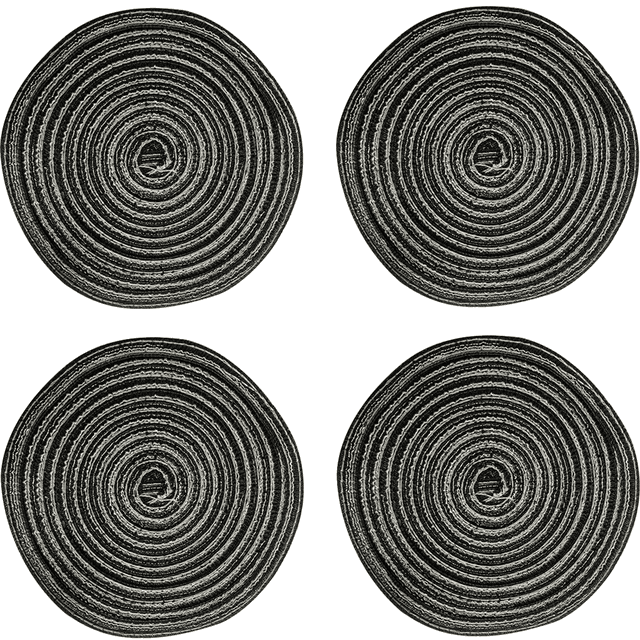 Manteles individuales ovalados lavables, antideslizantes, resistentes al calor, trenzados, para mesa de comedor, cenas familiares, vacaciones