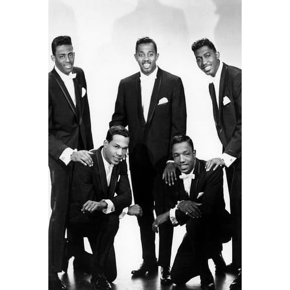 The Temptations Studio Pose In Tuxedo Classic Group 24x36 Poster