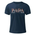 thumbnail image 3 of Xdzjlr T-Shirts Hommes Col Rond Manches Courtes Tee Papa Fête des Pères Tenue Quotidienne Extensible Toutes Saisons T-Shirts Confortables pour Hommes,G, 3 of 3