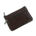thumbnail image 6 of CHAOMA Vintage PU Leather Men's Zipper Purses Coin Purse Cash Change Pocket Wallet Key Holder M, 6 of 14