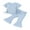 Blue, variant on Bagilaanoe 2pcs Toddler Baby Girl Pants Set Short Sleeve T-Shirts Tops + Flare Trousers 9M 12M 18M 24M 3T 4T Kids Casual Clothes