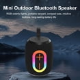 thumbnail image 4 of Portable Bluetooth 5.0 Speaker with Dynamic RGB Light, Wireless Fabric Outdoor Audio for Camping & Desktop, Compact High Sound Music Box, Long Playtime, Blue, 4 of 8