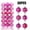 Hot Pink, variant on TERGAYEE 36 Pcs Christmas Ball Ornaments Set,1.2in Shatterproof Christmas Balls Decorations, Assorted Decorative Hanging Christmas Tree Ornaments Baubles for Holiday Wedding Party Decoration