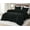 Black, variant on Chezmoi Collection Logan Dusty Blue Comforter Set Oversized King Size 3-Piece Lightweight Soft Stone-Washed Microfiber Bedding Set for All Season (1 Comforter 118x98, 2 Shams)