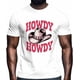 thumbnail image 1 of T-Shirts for Men, Cowboy Hat Crew Neck Cotton T-Shirt Men's Short Sleeve Howdy Quote, 1 of 8