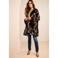 thumbnail image 2 of Roaman's Women's Plus Size Velour Embroidered wrap, 2 of 2