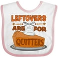 thumbnail image 3 of Inktastic Leftovers Are for Quitters with Pumpkin Pie Boys or Girls Baby Bib, 3 of 4