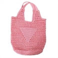 thumbnail image 1 of Bolsos de Playa de Moda de Verano, Bolso de Hombro para Mujer, Bolso Suave Tejido A Mano , Bolso Grande Informal, Bolso de Almacenamiento J, 1 of 5