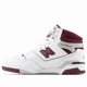 thumbnail image 1 of New Balance 650 Men's Size 8.5 Casual Shoes White Burgundy Grey BB650RCH New, 1 of 6